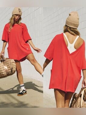 Free People Hot Shot Tee Romper